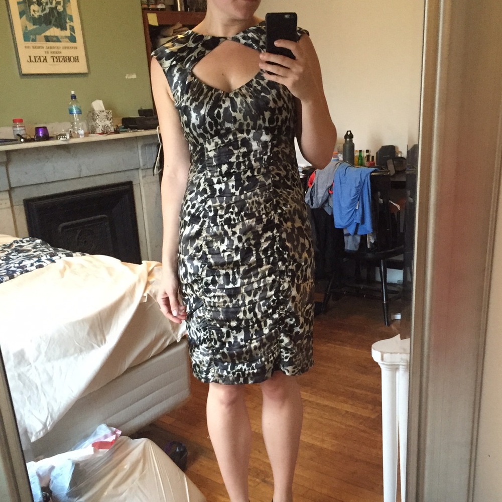 Nanette Lepore Fiery Angel Leopard Print Dress